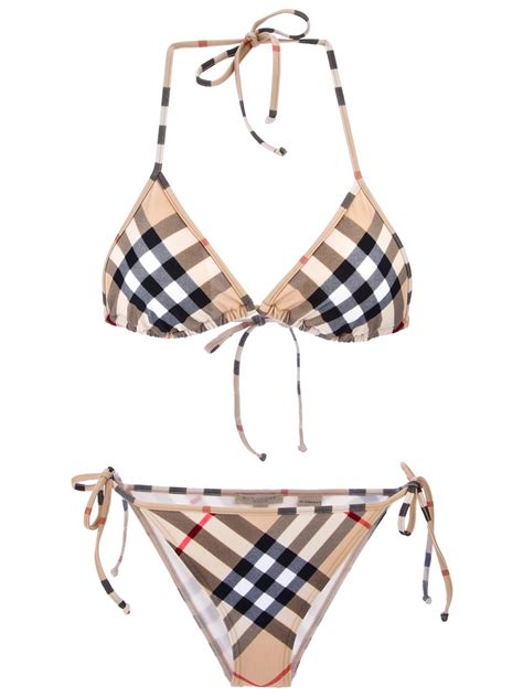 burberry bathing suit strapless belt|Burberry bikinis for women.